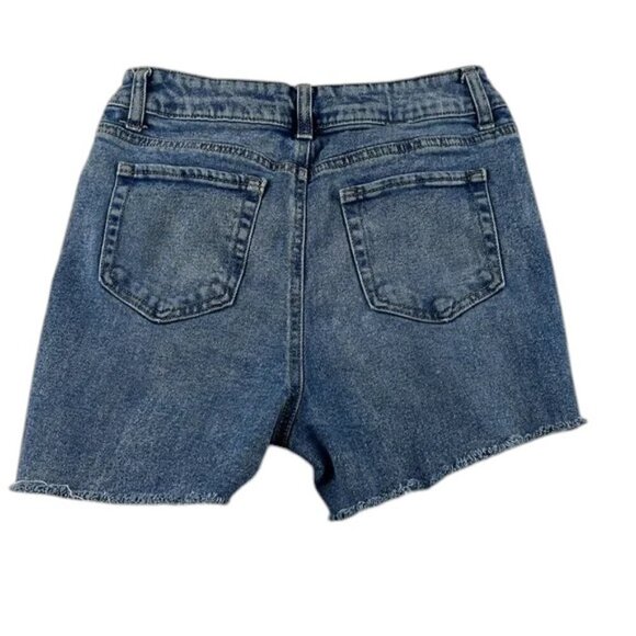 Tinseltown Shorts High Rise Distress Juniors Size 7 - Picture 2 of 7